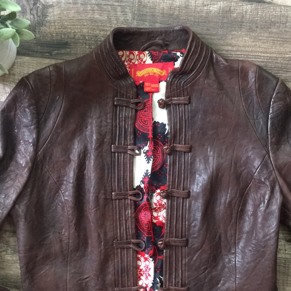 Shanghai Tang Leather Jacket - Picture 2 of 7